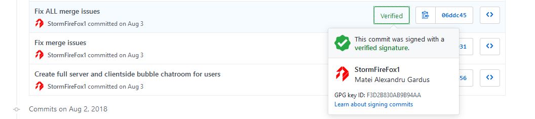 Check out that sweet verified badge! /images/sweet-github-badge.jpg