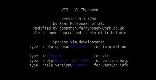 Yeah, yeah, we all get stuff in Vim sometimes. /images/vim-welcome.jpg
